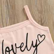 Lovely Crop Top with Candy Shorts - MomyMall