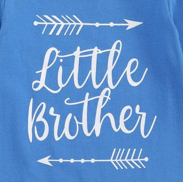 Little Brother Romper with Striped Hat (3 Colors) - MomyMall