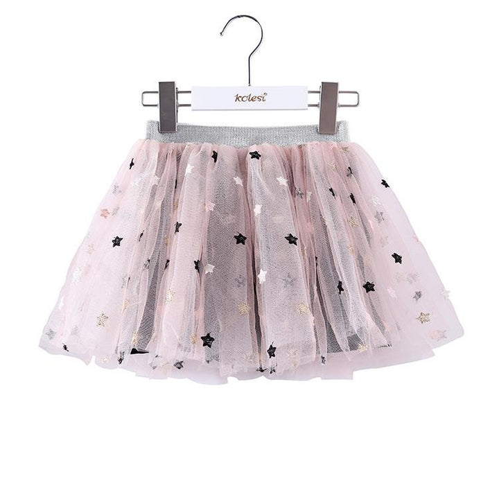 Gigi Star Tulle Skirt with Inner Shorts - MomyMall 18-24 Months / Pink