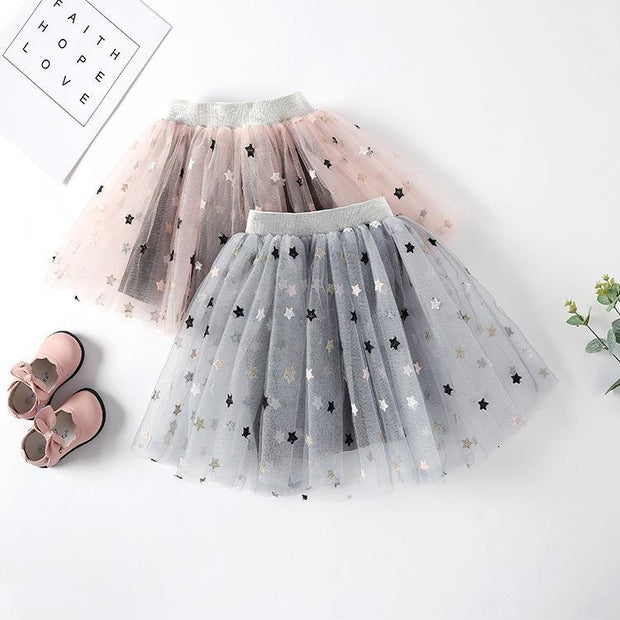 Gigi Star Tulle Skirt with Inner Shorts - MomyMall