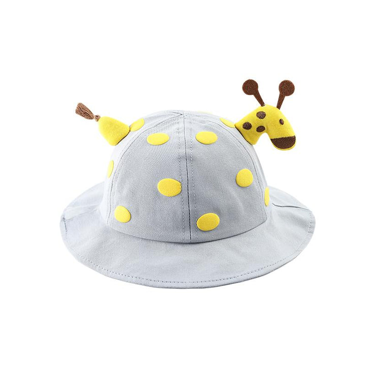 Giraffe Baby Bucket Hat with Removable Face Shield - MomyMall Blue