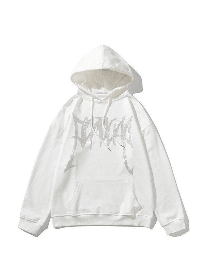 Gotischer Unisex-Hoodie mit Strass-Grafik