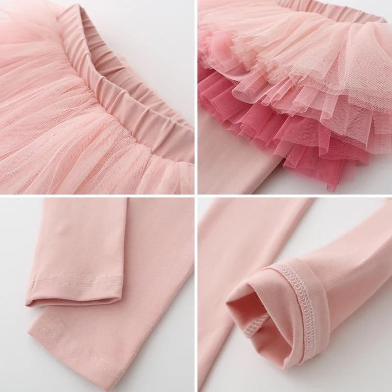 Gradient Tutu Spring Skirt Leggings - MomyMall