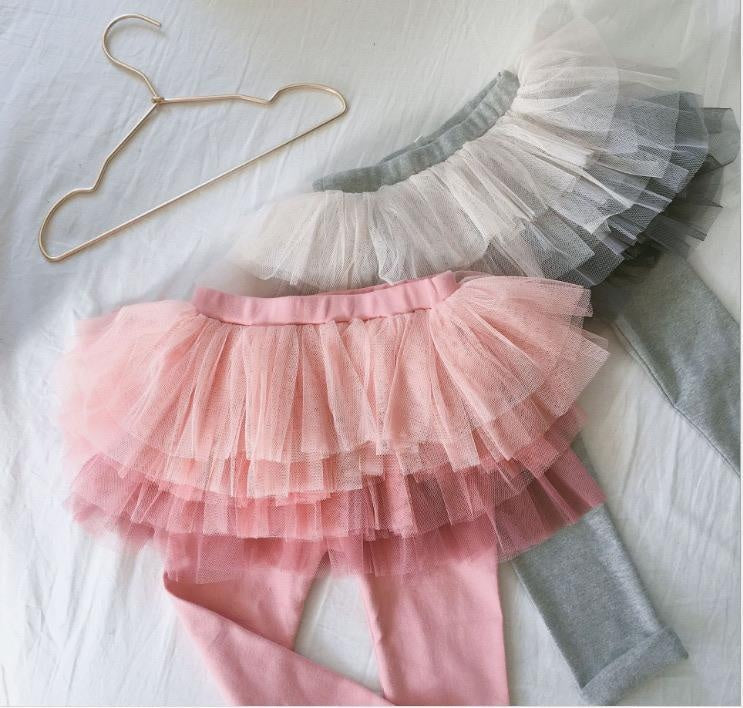 Gradient Tutu Spring Skirt Leggings - MomyMall