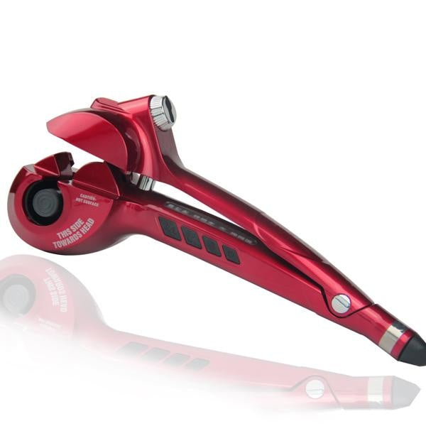 Multifunctional Hair Culer Automatic Hair Iron Wand Wavy Hair Styler Tools|Curling Irons - MomyMall Red