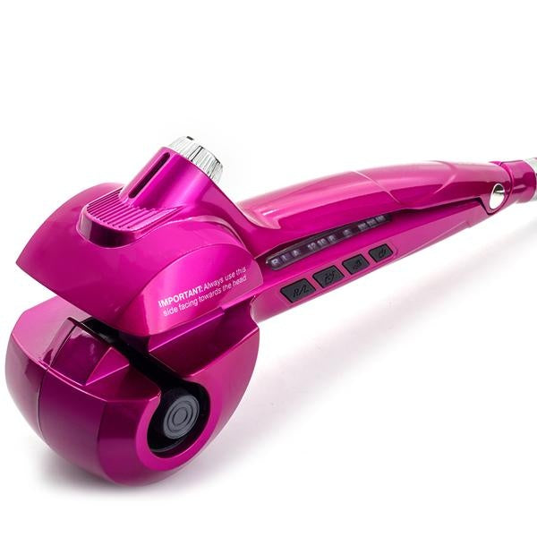 Multifunctional Hair Culer Automatic Hair Iron Wand Wavy Hair Styler Tools|Curling Irons - MomyMall Pink