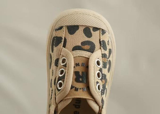 Chaussures en toile à motif léopard Harper