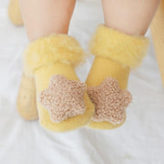 Heart & Star Plush Baby Socks - MomyMall