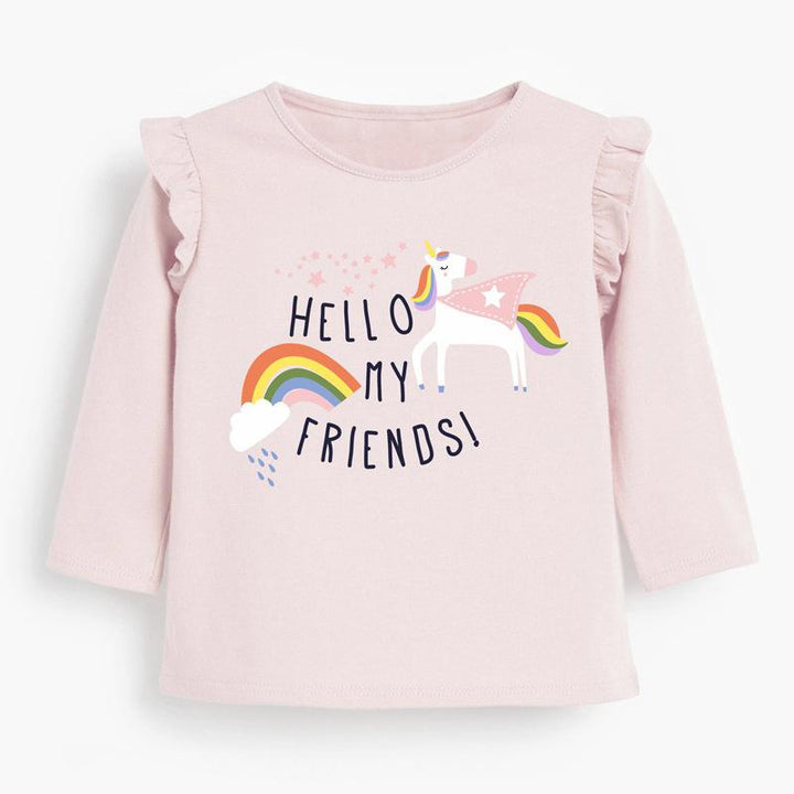 Hello Friends Rainbow Unicorn Long Sleeve Set - MomyMall