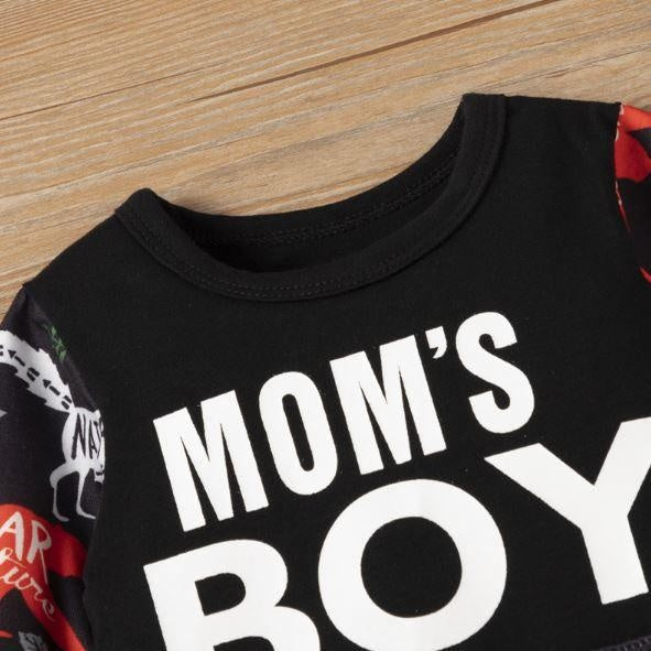 Mom's Boy Animal Adventure Romper