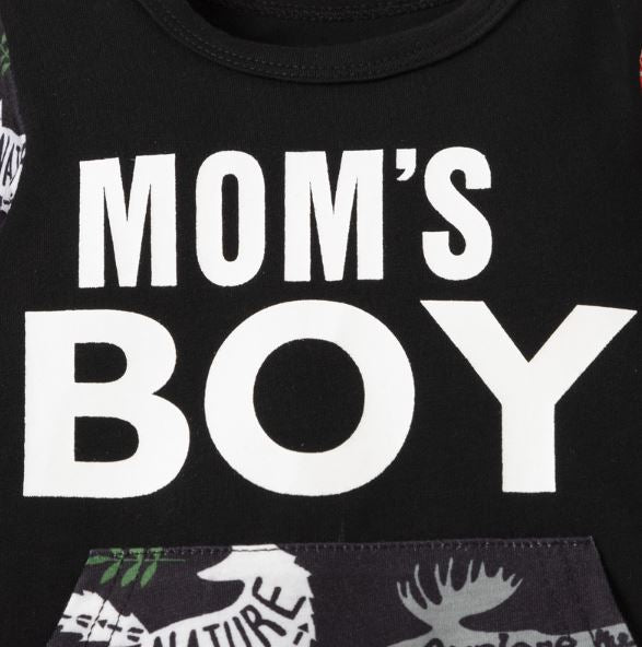 Mom's Boy Animal Adventure Romper