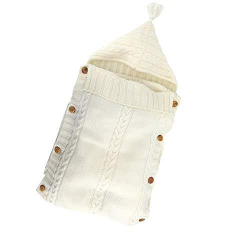 Newborn Baby Wrap Swaddle Blanket Knit Sleeping Bag - MomyMall