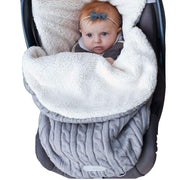 Baby Girls Boys Wrap Swaddle Blankets Knit Sleeping Bag - MomyMall Grey / 0-12 Months