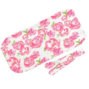Lovely NewBorn Baby Floral Print Pajamas and Headband - MomyMall Pink / Newborn