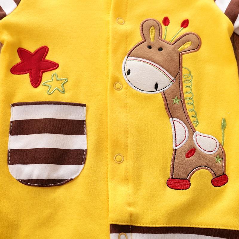 Baby Giraffe Pocket Design Jumpsuit - MomyMall