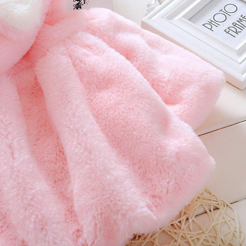 Newborn Baby Girls Autumn Winter Hooded Coat Cloak Jacket Thick Warm Clothes - MomyMall