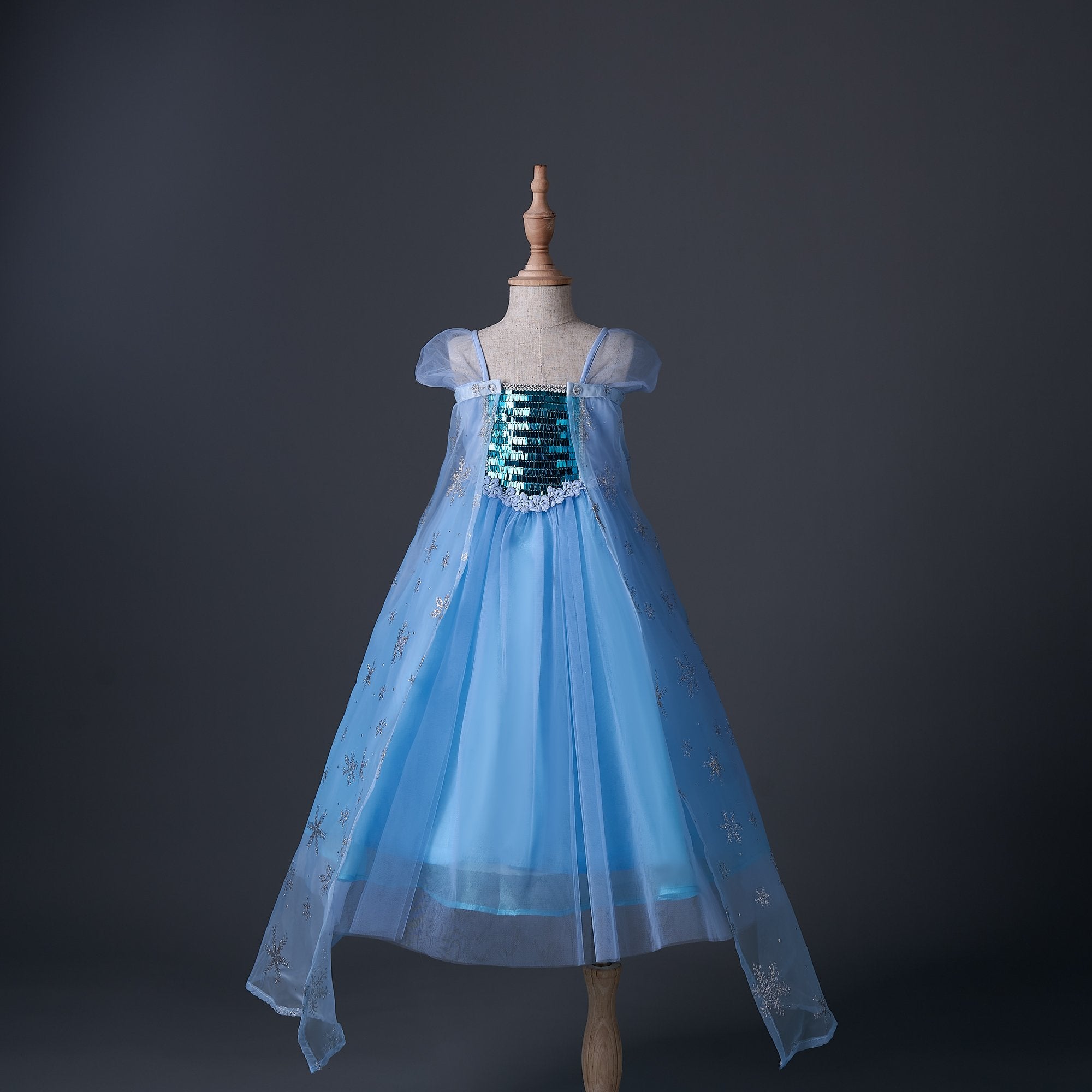 Ice Queen 3D Snow Tulle Dress - MomyMall