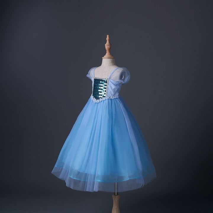 Ice Queen 3D Snow Tulle Dress - MomyMall