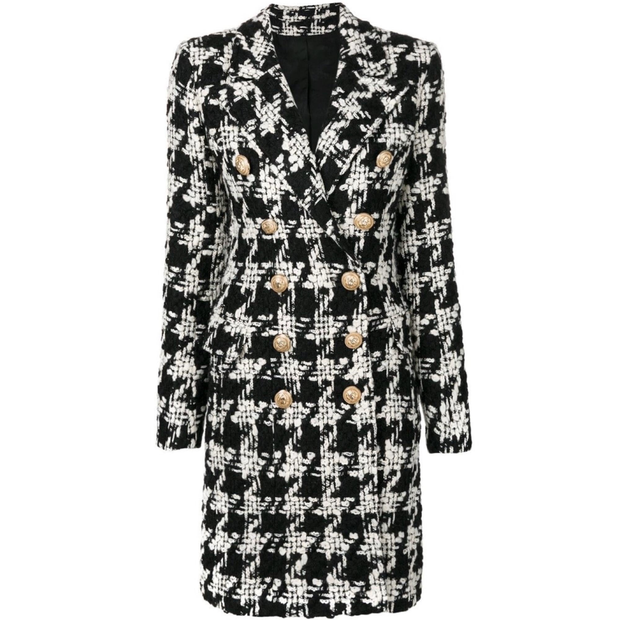 Houndstooth Coat - MomyMall