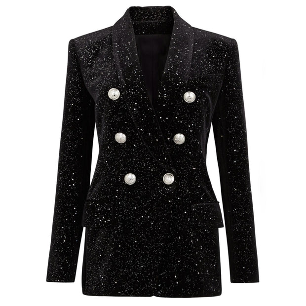 Galaxy Velvet Blazer - MomyMall