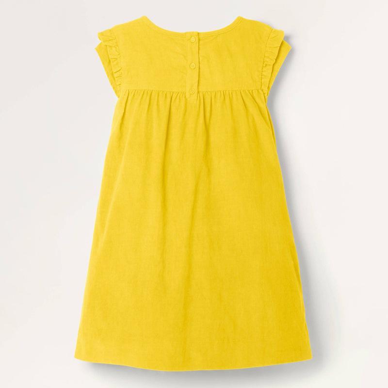 Little Bees Flower Ruffled Dress