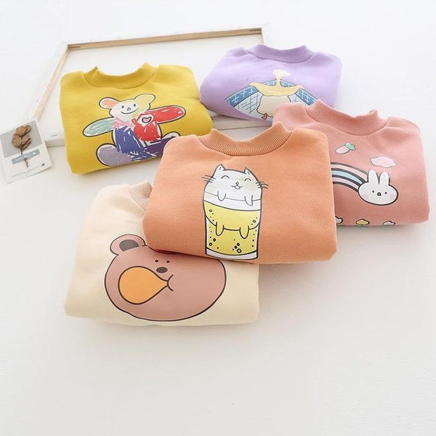 Jolly Cartoon Printed Sweatshirt