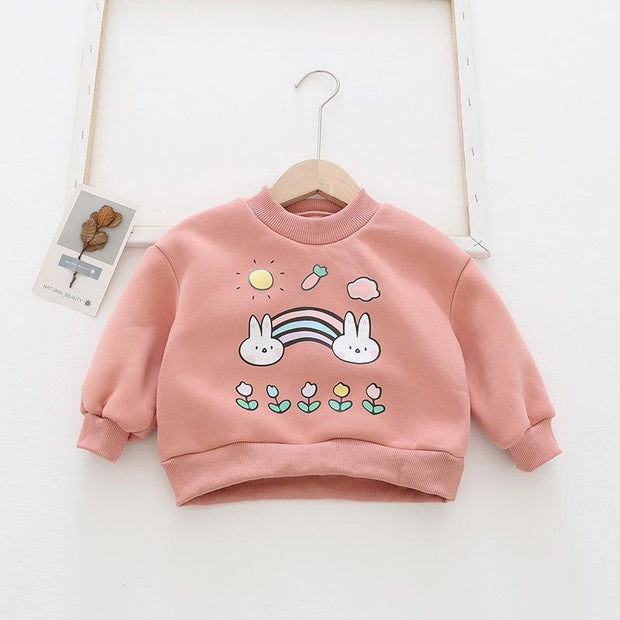 Jolly Cartoon Printed Sweatshirt