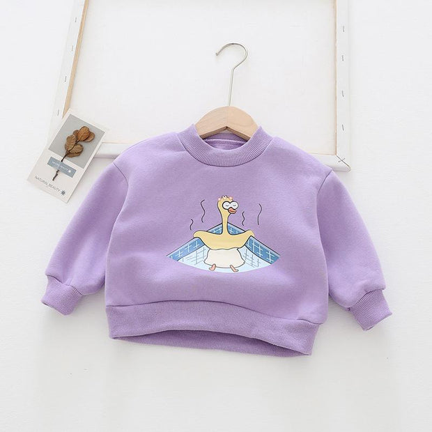 Jolly Cartoon Printed Sweatshirt