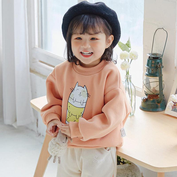 Jolly Cartoon Printed Sweatshirt