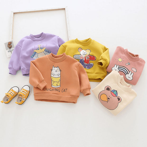 Jolly Cartoon Printed Sweatshirt