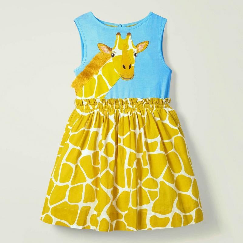 Jungle Giraffe Sleeveless Dress