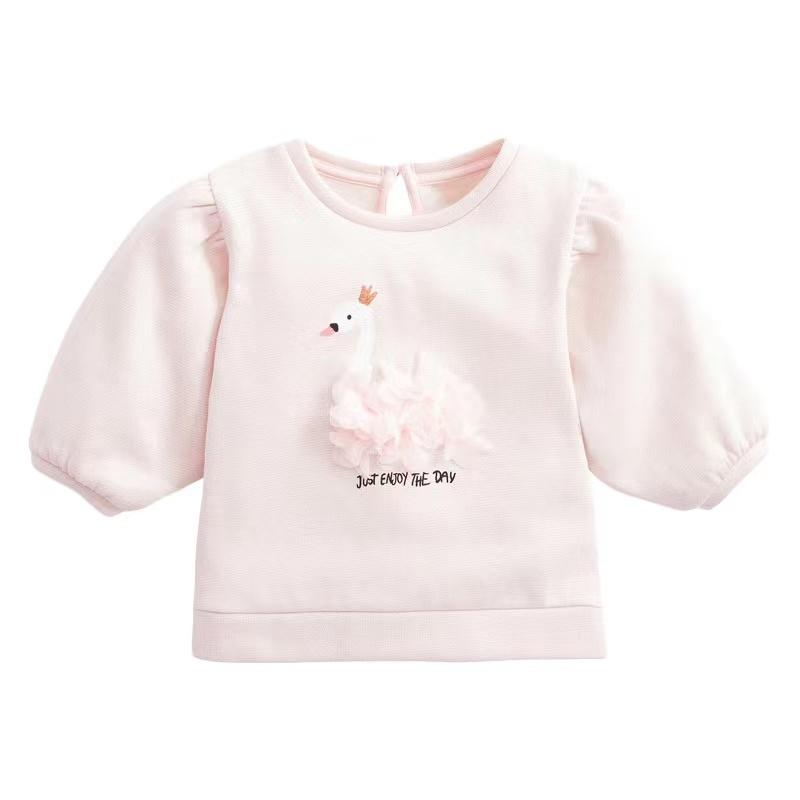 Just Enjoy The Day Crown Swan Sweatshirt - MomyMall 2-3 Years