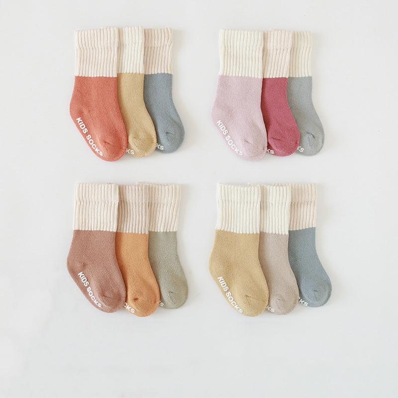 Karen Non-Slip Winter Baby Socks [Set of 3]