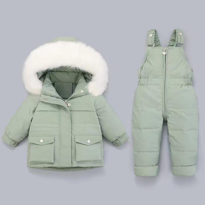 Kelly Hooded 2-Piece Snowsuit Set - MomyMall 18-24 Months / Green