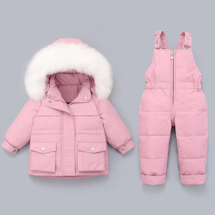 Kelly Hooded 2-Piece Snowsuit Set - MomyMall 18-24 Months / Pink