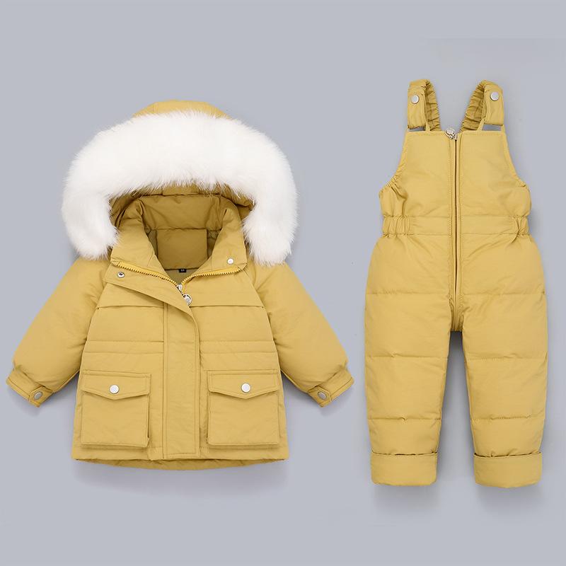 Kelly Hooded 2-Piece Snowsuit Set - MomyMall 18-24 Months / Yellow