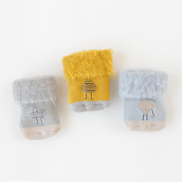 Kiki Cartoon Printed Winter Socks [Set of 3]