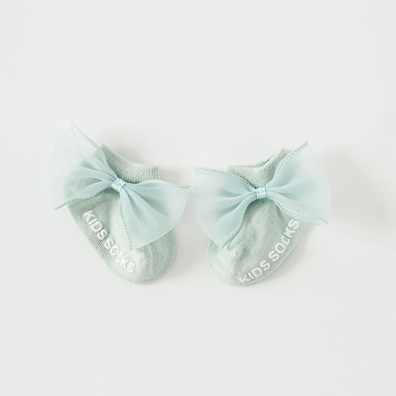 Kiki Bow Ankle Socks - MomyMall 0-6 Months / Mint