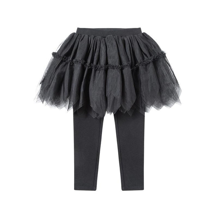 Coco Lace Spring Tutu Skirt Leggings - MomyMall 18-24 Months / Black