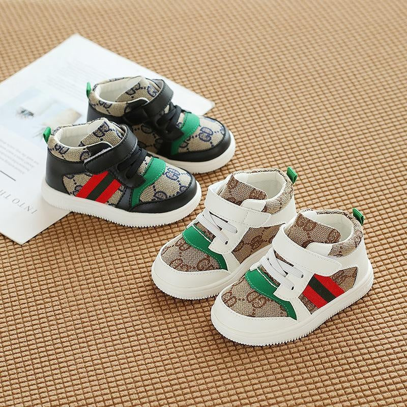 Leo Mono Pattern High Top Casual Shoes