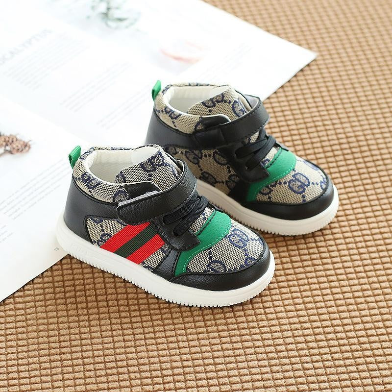 Leo Mono Pattern High Top Casual Shoes