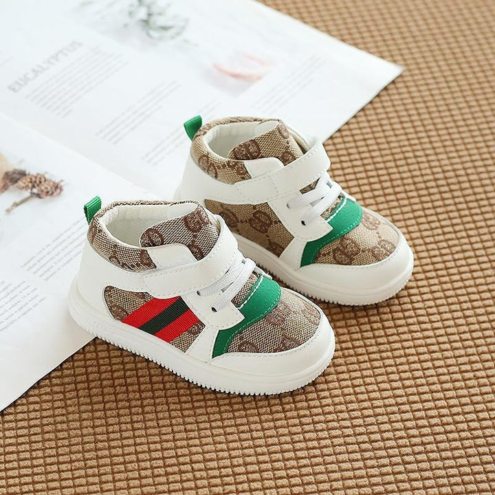 Leo Mono Pattern High Top Casual Shoes