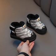 Letter Velcro Plush Winter Boots