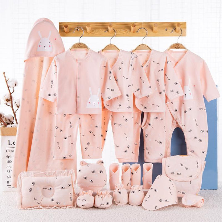 Little Bunny Newborn Baby Cotton Gift Set - MomyMall 0-6 Months / Pink