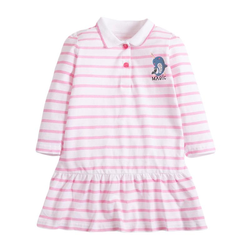 Long Sleeve Magic Narwhal Polo Dress - MomyMall 2-3 Years