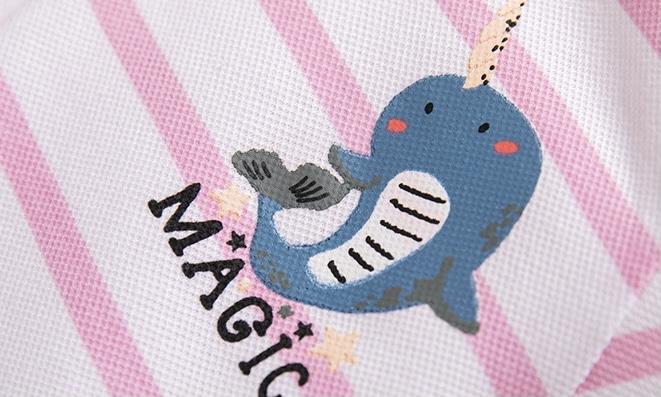 Long Sleeve Magic Narwhal Polo Dress - MomyMall