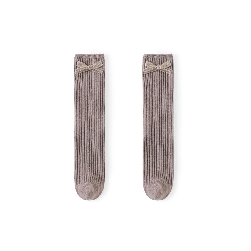 Lovely Bow Knee Socks - MomyMall Sand / 1-4 Years