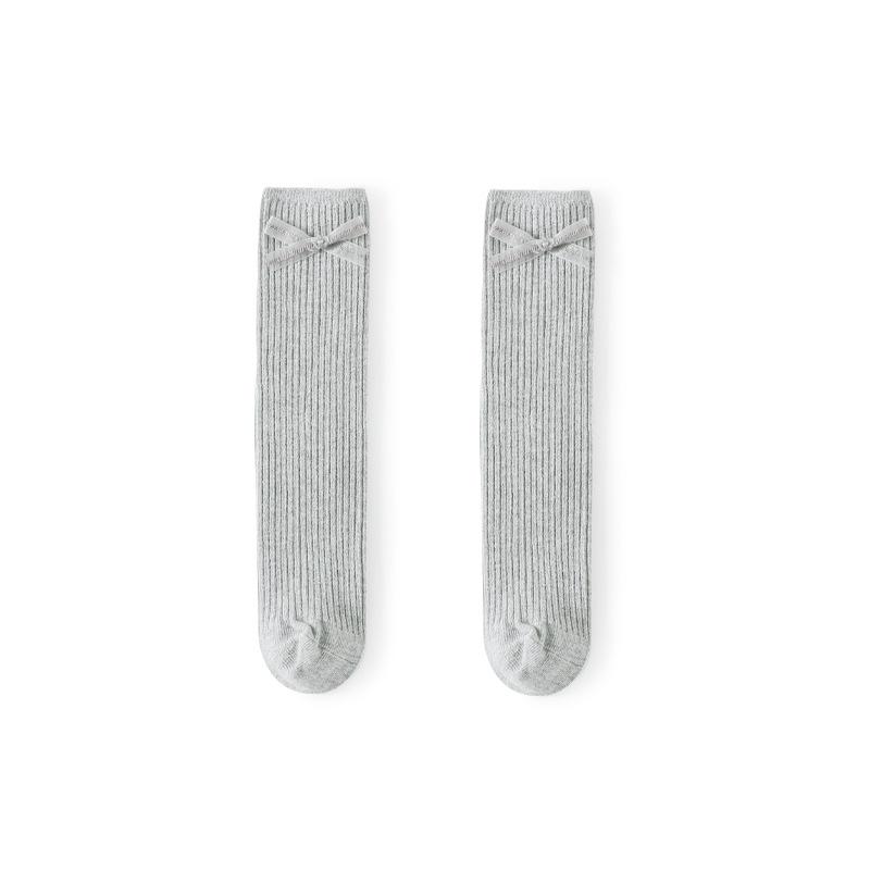 Lovely Bow Knee Socks - MomyMall Gray / 1-4 Years