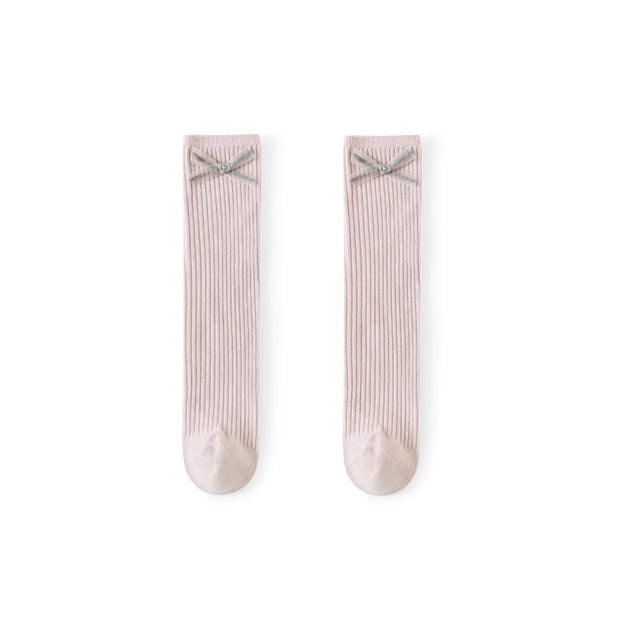 Lovely Bow Knee Socks - MomyMall Pink / 1-4 Years