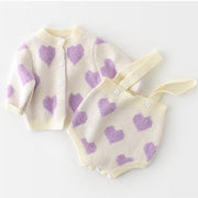 Candy Hearts Baby Knit Set - MomyMall